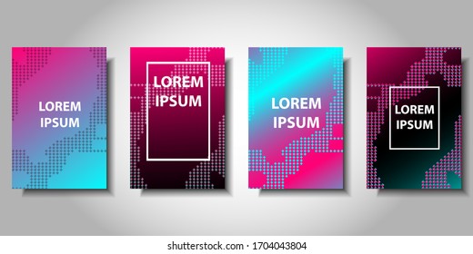 Modern background design. Colorful halftone gradients. Minimal covers design. Background template design for web. Cool gradients. Vector illustration. Eps10