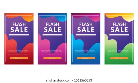 modern background design for flash sale banners, sale banner template, background banners, modern vector design, creative concept, easy to edit and customize