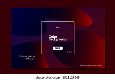 Modern background design. Fluid color shape composition. Eps10 -Vector