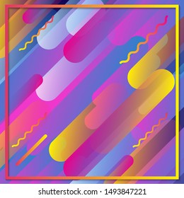 Modern background design. Fluid motions. Gradient web banner. Geometry composition.