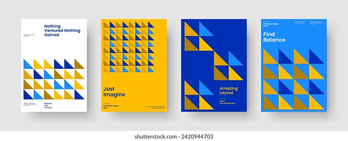 Diseño De Fondo Moderno. Plantilla de banner geométrico. Diseño de informe aislado. Volante. Folleto. Presentación de negocios. Portada del libro. Cartel. Cuaderno. Cartera. Folleto. Revista. Folleto. Billete