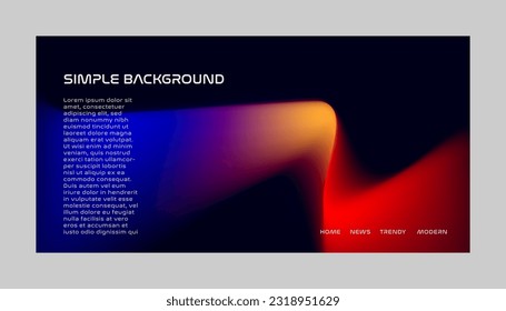 Modern Background Design with Gradient and Grain Texture. Minimalist Gradient Background with geometric shapes for Website design, landing page, wallpaper, banner, poster, flyer, and presentation