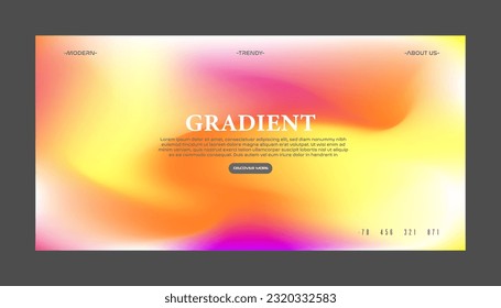 Modern Background Design with Gradient and Grain Texture. Minimalist Gradient Background with geometric shapes for Website design, landing page, wallpaper, banner, poster, flyer, and presentation
