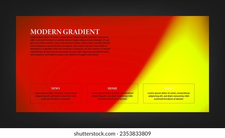 Modern Background Design with Gradient and Grain Texture. Minimalist Gradient Background with geometric shapes for Website design, landing page, wallpaper, banner, poster, flyer, and presentation