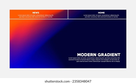 Modern Background Design with Gradient and Grain Texture. Minimalist Gradient Background with geometric shapes for Website design, landing page, wallpaper, banner, poster, flyer, and presentation