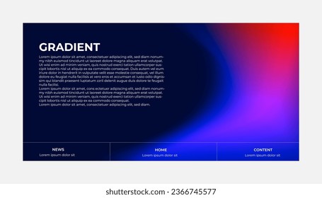 Modern Background Design with Gradient and Grain Texture. Minimalist Gradient Background with geometric shapes for Website design, landing page, wallpaper, banner, poster, flyer, and presentation