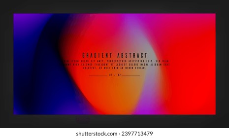 Modern Background Design with Gradient and Grain Texture. Minimalist Gradient Background with geometric shapes for Website design, landing page, wallpaper, banner, poster, flyer, and presentation