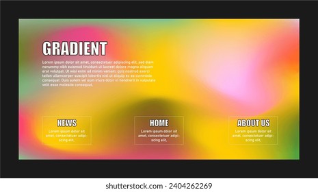 Modern Background Design with Gradient and Grain Texture. Minimalist Gradient Background with geometric shapes for Website design, landing page, wallpaper, banner, poster, flyer, and presentation