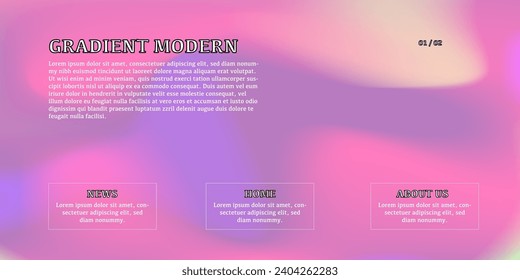 Modern Background Design with Gradient and Grain Texture. Minimalist Gradient Background with geometric shapes for Website design, landing page, wallpaper, banner, poster, flyer, and presentation