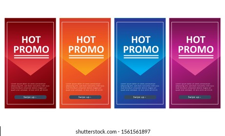 modern background design for hot promo banners, promo banner template, background banners, modern vector design, creative concept, easy to edit and customize