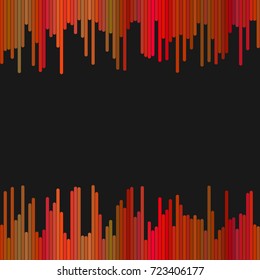 Modern background design from rounded vertical stripes - abstract vector illustration