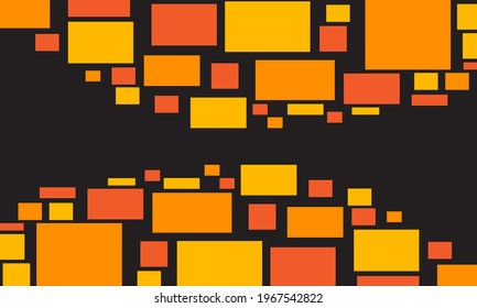 Modernes Hintergrunddesign mit zufällig arrangierten quadratischen Schnitten. Mosaikaner Hintergrund.