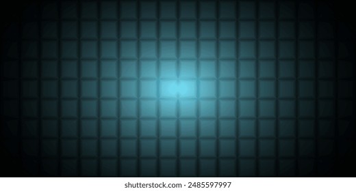 modern background design square pattern with blue light in the middle