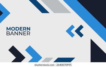 Modern background design template with blue shapes