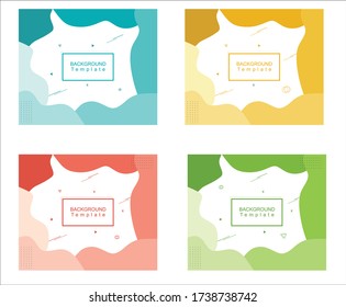 Antecedentes abstractos en estilo memphis