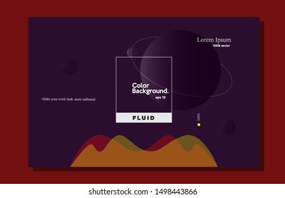 Modern background design. Trendy space style gradiet shapes composition eps10 -Vector