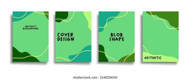 modern background design with trendy and vivid vibrant color. green placard poster vector cover template