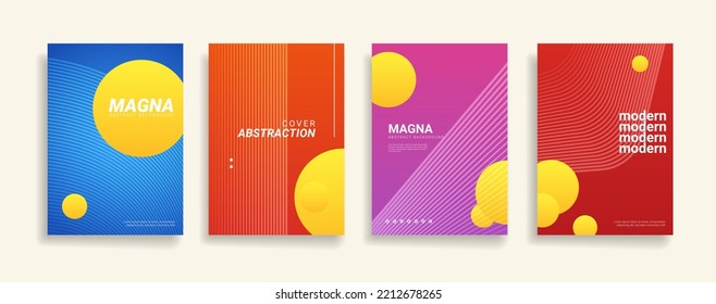 modern background design with trendy and vivid vibrant color. blue violet red orange green placard poster vector cover template