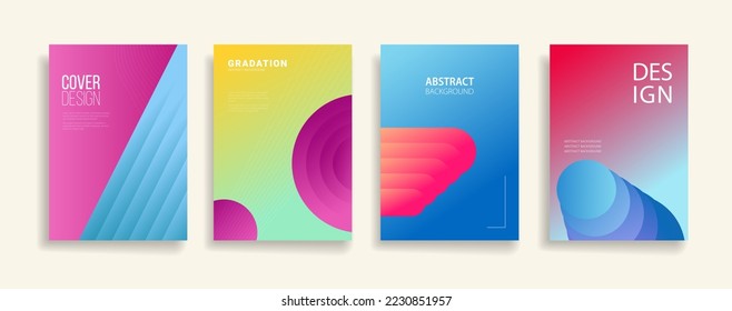 diseño de fondo moderno con colores vivos y a la moda. plantilla de portada vectorial de afiches verde azulado rojo azul