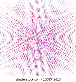 Modern background of dots on white