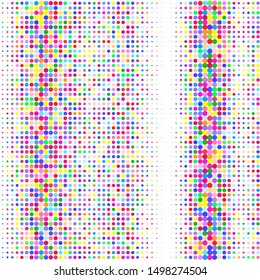 Modern background of  dots on white