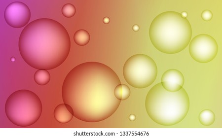 Modern background with drop. For design flyer, banner, landing page. Bright Gradient Color Vector illustration
