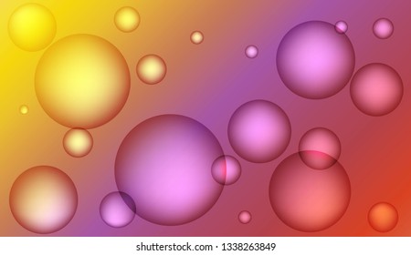 Modern background with drop. For design flyer, banner, landing page. Bright Gradient Color Vector illustration
