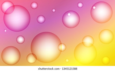 Modern background with drop. For design flyer, banner, landing page. Bright Gradient Color Vector illustration