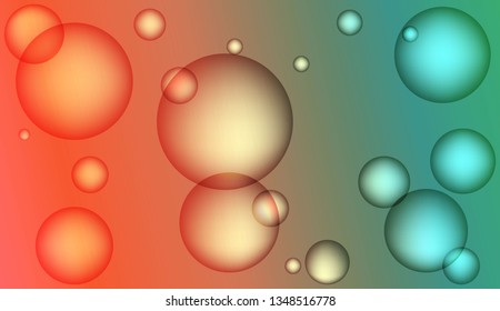 Modern background with drop. For design flyer, banner, landing page. Bright Gradient Color Vector illustration