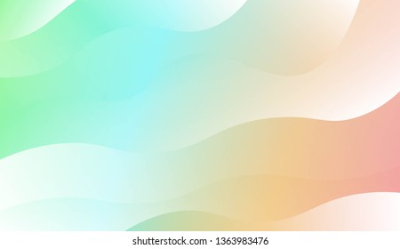 Modern Background With Dynamic Effect. For Futuristic Ad, Booklets. Vector Illustration with Color Gradient