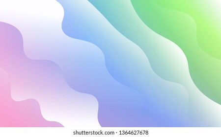 Modern Background With Dynamic Effect. For Futuristic Ad, Booklets. Vector Illustration with Color Gradient