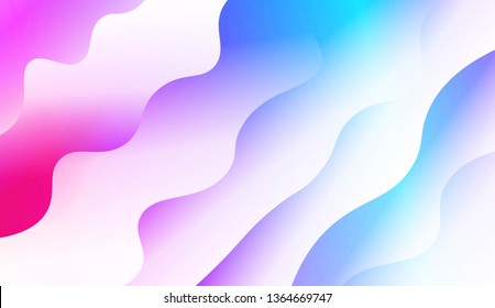 Modern Background With Dynamic Effect. For Futuristic Ad, Booklets. Vector Illustration with Color Gradient