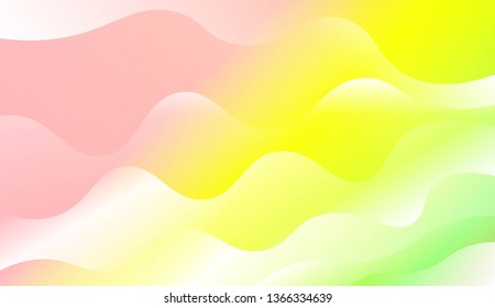 Modern Background With Dynamic Effect. For Futuristic Ad, Booklets. Vector Illustration with Color Gradient