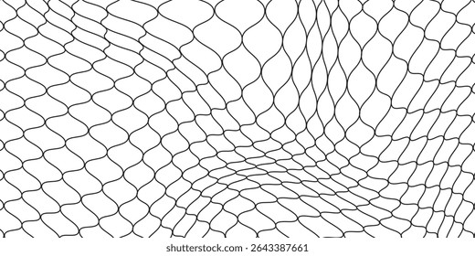 Fundo moderno para redes de pesca. Padrão perfeito para roupas esportivas ou gol de futebol, rede de vôlei, basquete arco arte abstrata