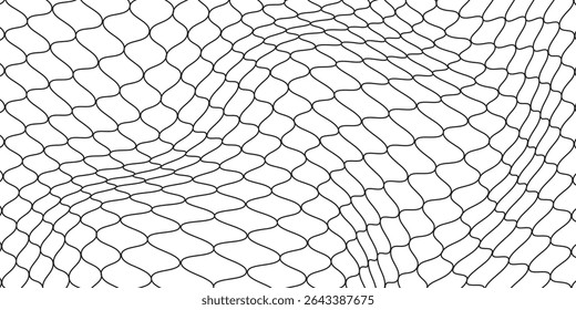 Fundo moderno para redes de pesca. Padrão perfeito para roupas esportivas ou gol de futebol, rede de voleibol, basquete arco abstrato