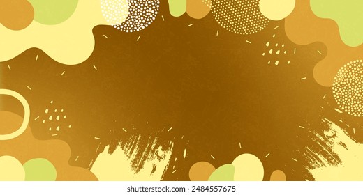 Fondo moderno con Formas abstractas. Fondo abstracto brillante con un número mínimo de Elementos simples. Fondo con degradado y textura ligera.