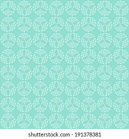 Modern background with flowers of dots as mosaic