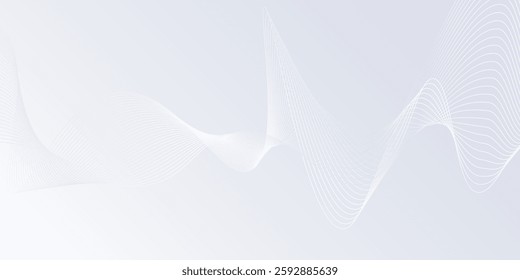 Modern background with flowing lines. Digital future technology concept illustration abstract
