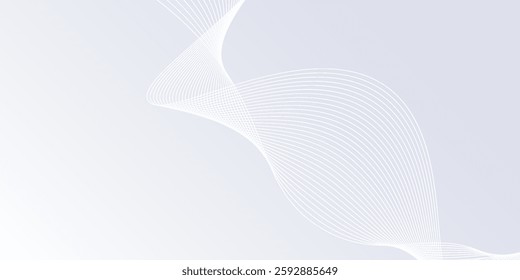 Modern background with flowing lines. Digital future technology concept illustration abstract modern simple