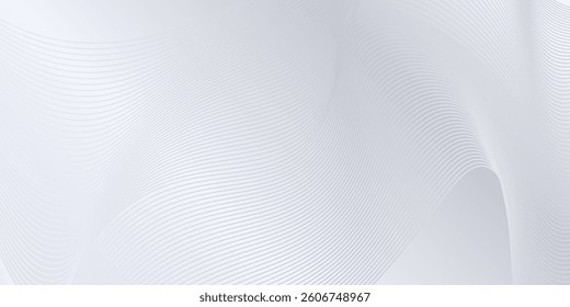Modern background with flowing lines. Digital future technology abstract simple