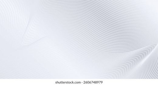 Modern background with flowing lines. Digital future technology abstract simple modern art