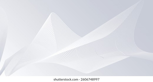 Modern background with flowing lines. Digital future technology concept background