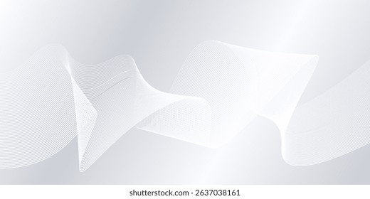 Modern background with flowing lines. Digital future technology abstract modern simple
