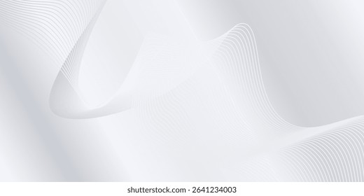 Modern background with flowing lines. Digital future technology abstract modern simple