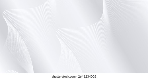 Modern background with flowing lines. Digital future technology abstract modern simple art design