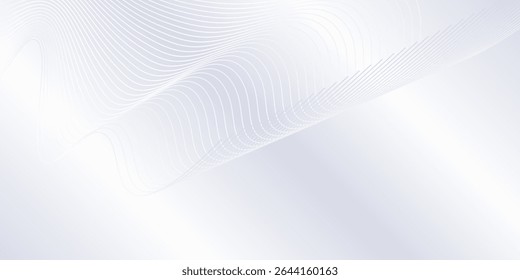 Fundo moderno com linhas fluindo. Conceito de tecnologia futura digital abstrato simples
