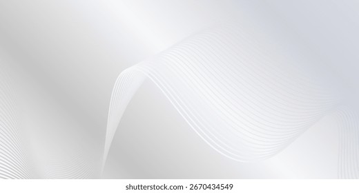 Fondo moderno con líneas fluidas. Arte digital de la tecnología del futuro