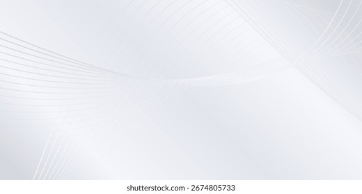 Modern background with flowing lines. Digital future technology abstract art