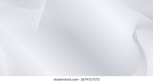 Modern background with flowing lines. Digital future technology abstract simple design design