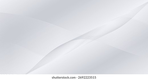 Modern background with flowing lines. Digital future technology abstract